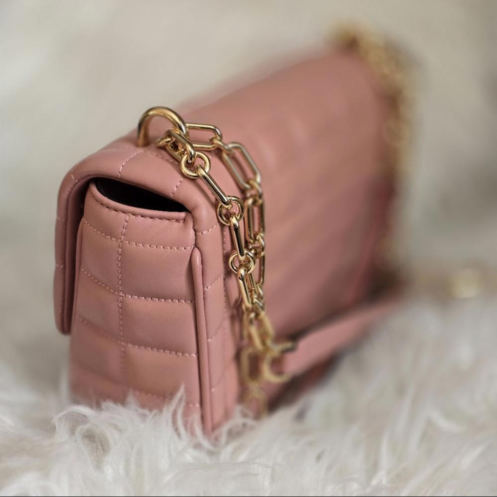 Michael Kors Pink Quilted Leather Bag - Picture 4 of 6